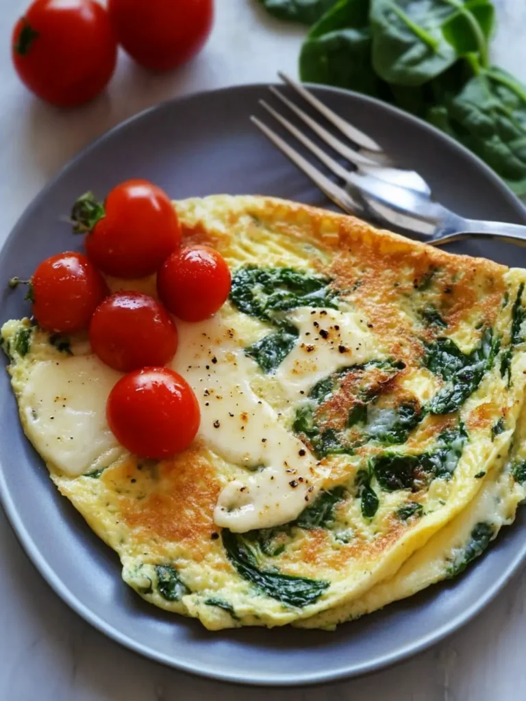 Spinach Omelette Recipe with Cheese: Quick & Nutritious Delight