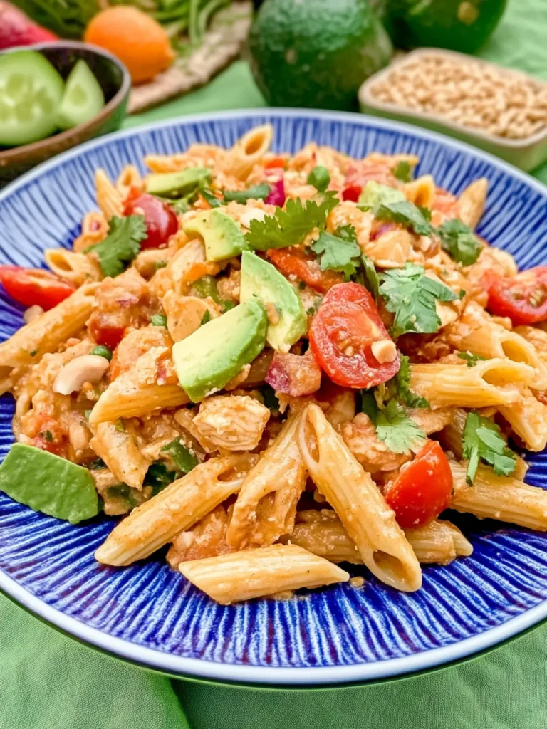 Thai Peanut Chicken Pasta Salad: A Quick & Flavorful Delight