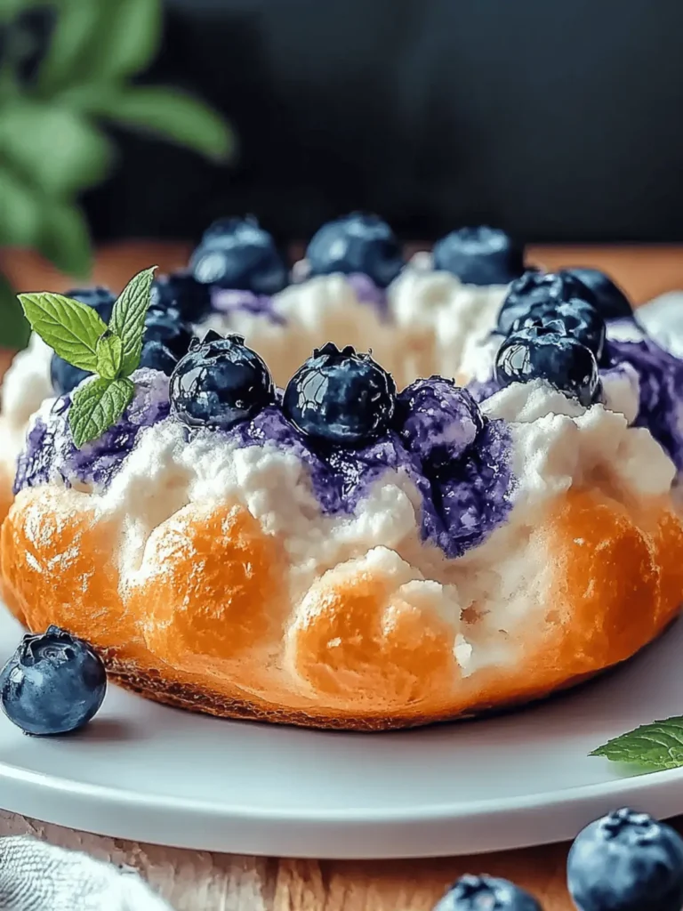 Cottage Cheese Blueberry Cloud Bread: Light, Fluffy Bliss